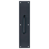 Tell Manufacturing DT101943 Pull Plate, 3-1/2 in W, 15 in H, Stainless Steel, Matte Black